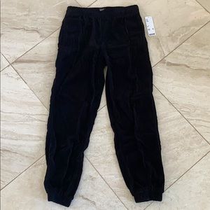 UO BDG BLACK CORDUROY LOUNGE PANTS
